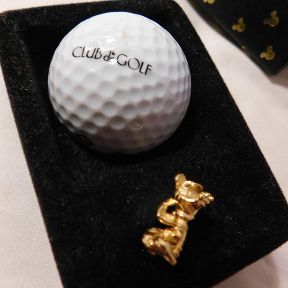 Vintage Club de Golf Mickey Mouse Golf Ball and Tie Tack Pin - Picture 4 of 8